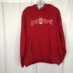 Spitfire | Shirts | Vintage Spit Fire Ride The Fire Red Mens Pull Over  Hoodie Skateboarding Wheels | Poshmark